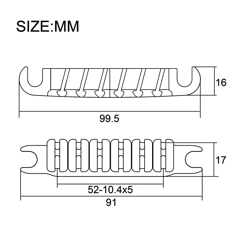 1 Set Guitar Tailpiece and Bridge Set For Ibanez Guitars