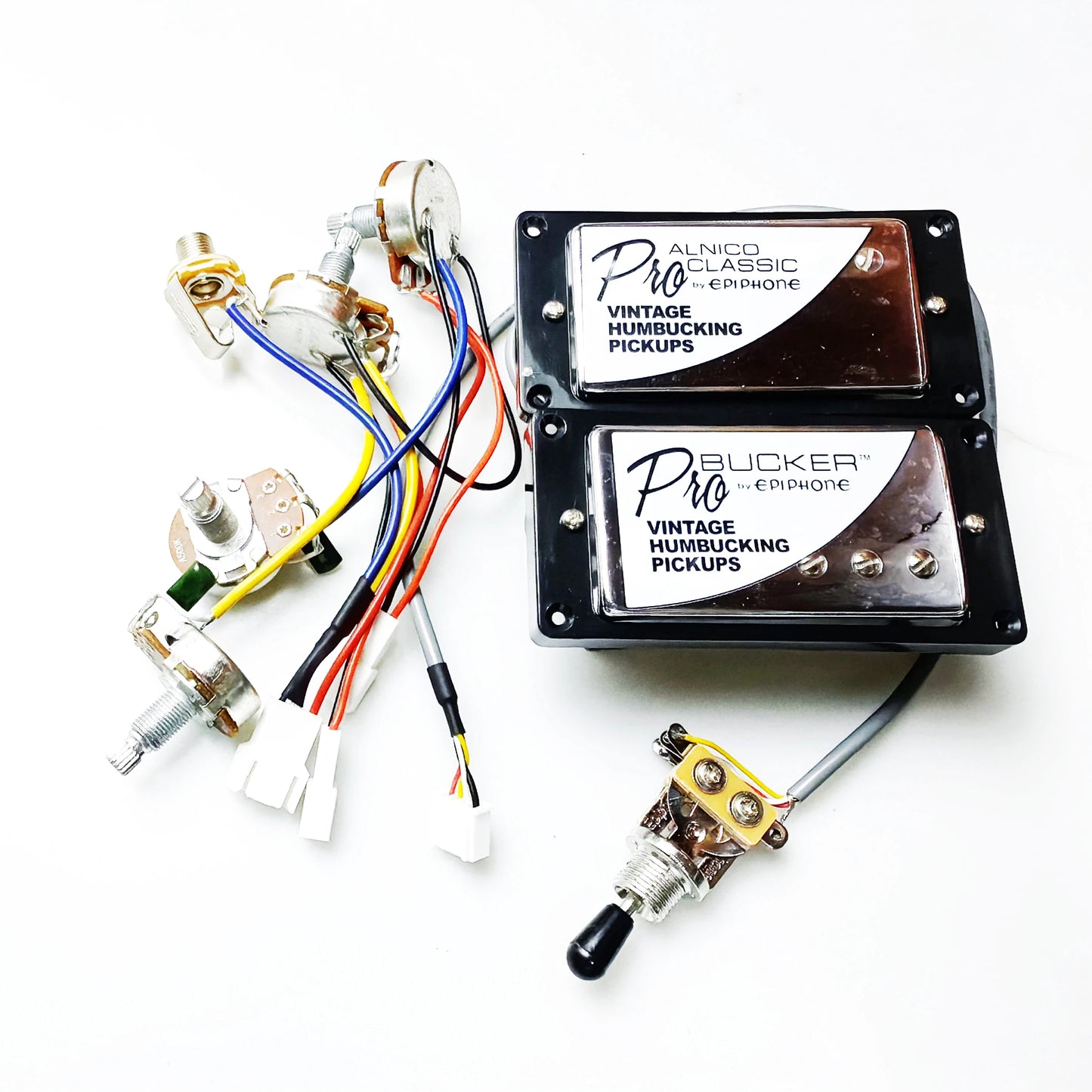 Epiphone Classic ProAlnico Humbuckers Pickups Set with Wiring Harness Kit For Les Paul LP SG ES