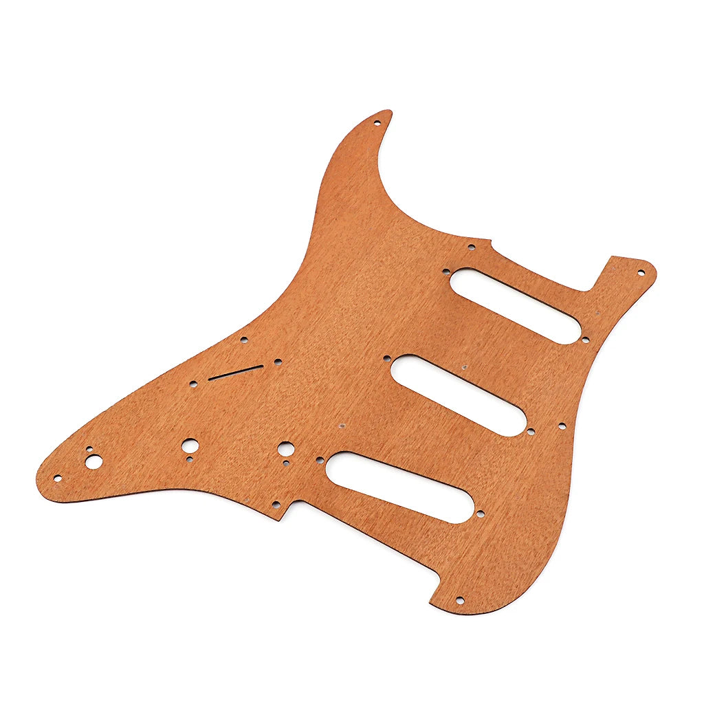 SSS Wooden Guitar Pickguard Scratch Plate For Fender Stratocaster