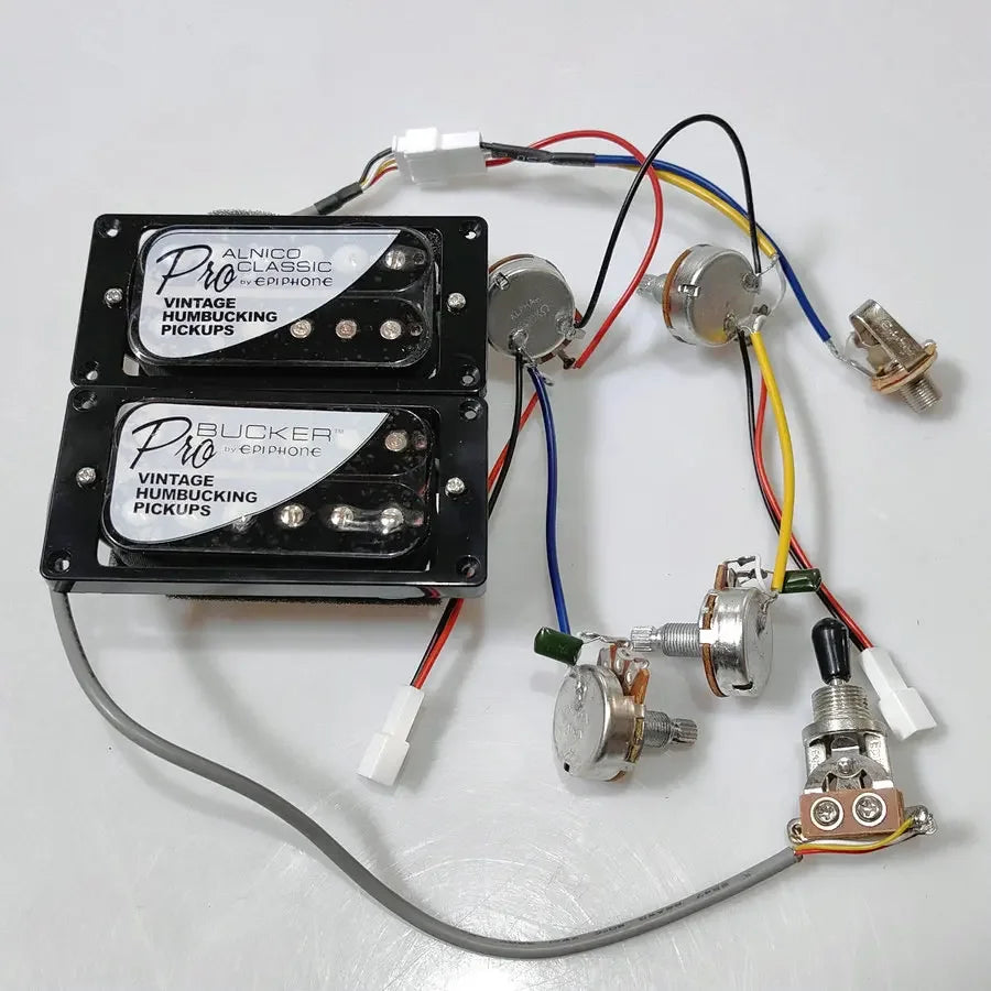 Epiphone Classic ProAlnico Humbuckers Pickups Set with Wiring Harness Kit For Les Paul LP SG ES