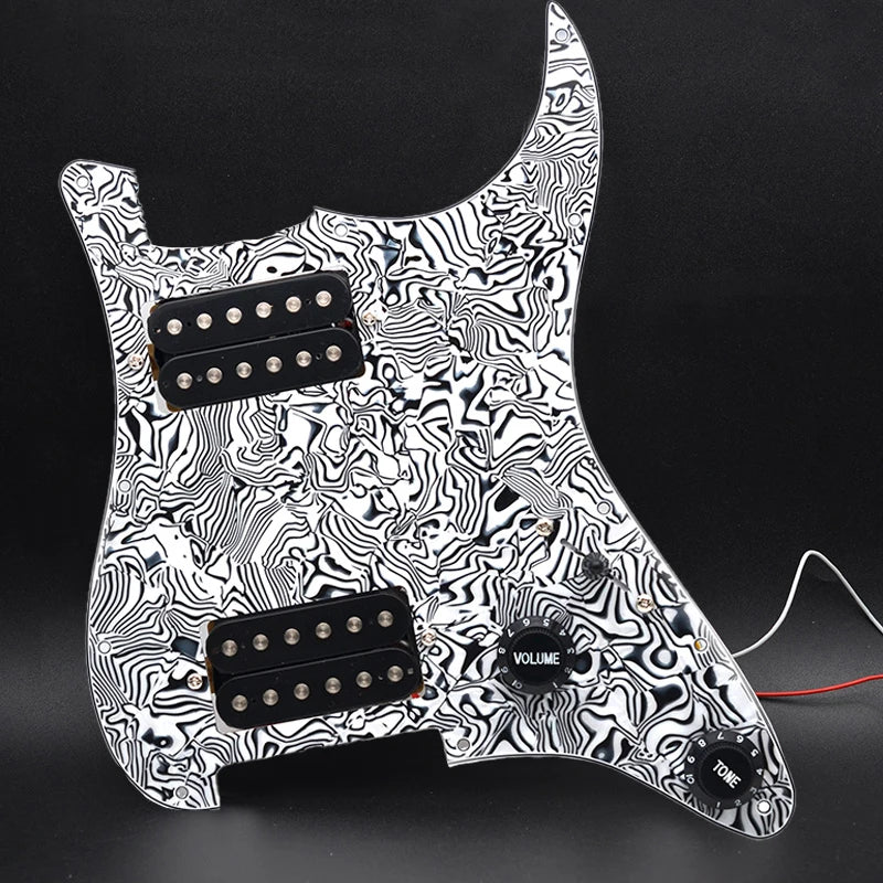 Guitar HH Loaded Prewired Pickguard Plate For Fender Stratocaster Strat