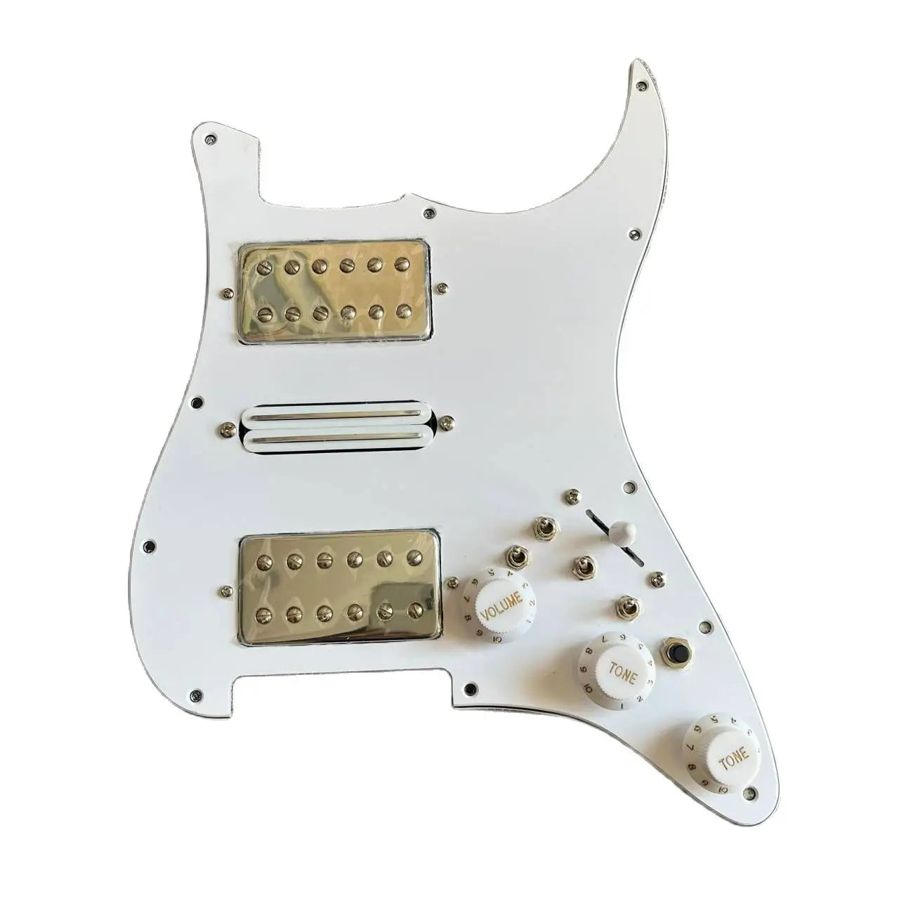 Alnico V HSH Guitar Prewired Loaded Pickguard, Multi Switches Wiring For Stratocaster Strat