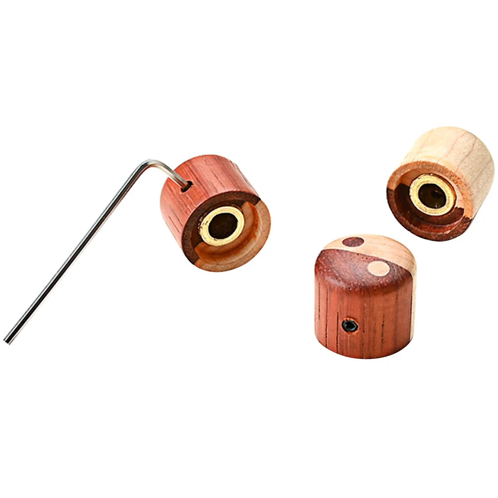 3pcs Wooden Guitar and Bass Control Knobs Set For Epiphone,Ibanez,Peavey,Schecter,Dean,Jackson,ESP LTD