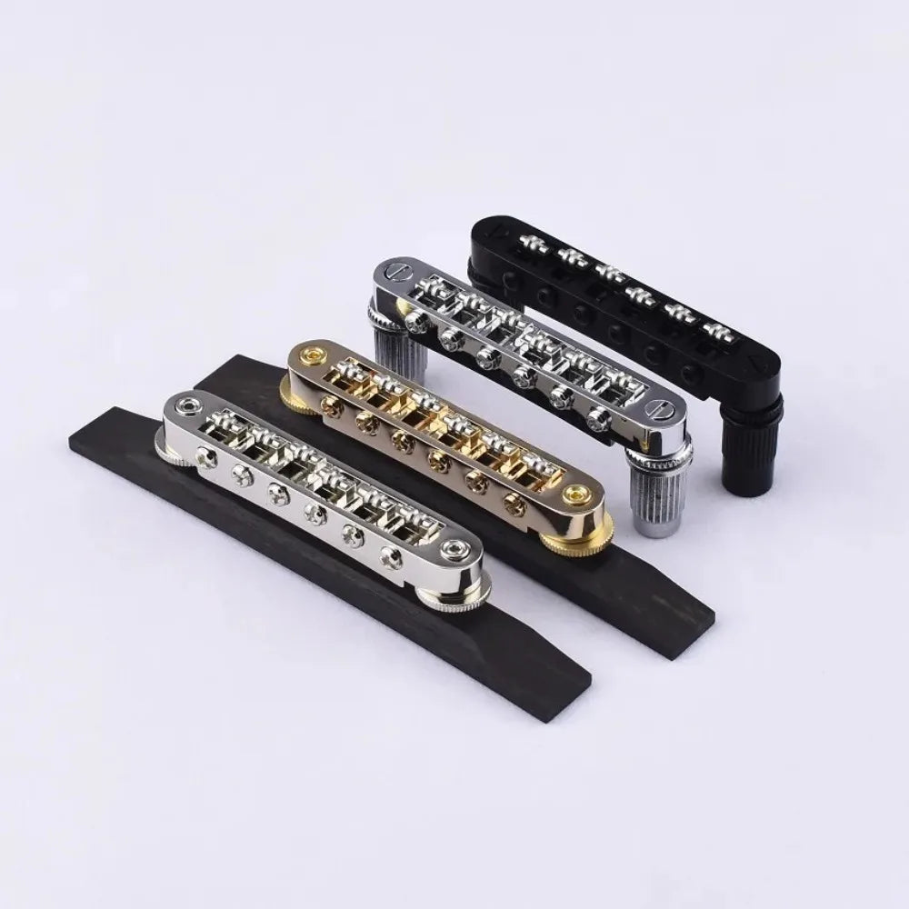 Ebony Wood Tune O Matic Guitar Bridge For Epiphone,Ibanez,Peavey,Burns,D'Angelico,Gibson