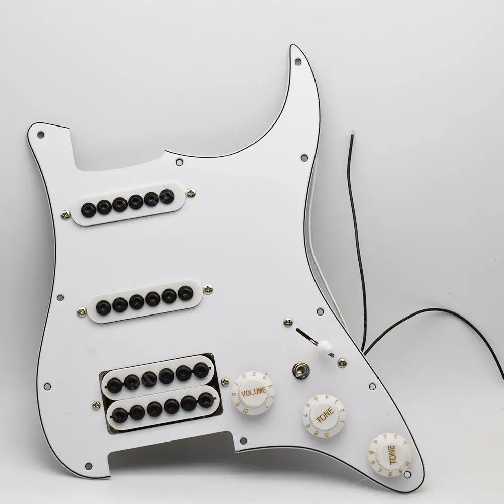 Large Pole Pickups Guitar Loaded Prewired Pickguard For Fender Strat Stratocaster