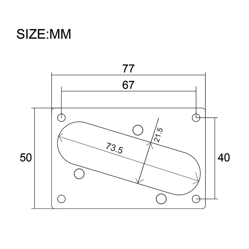 Metal Guitar Bridge Pickup Baseplate For Fender Telecaster Tele