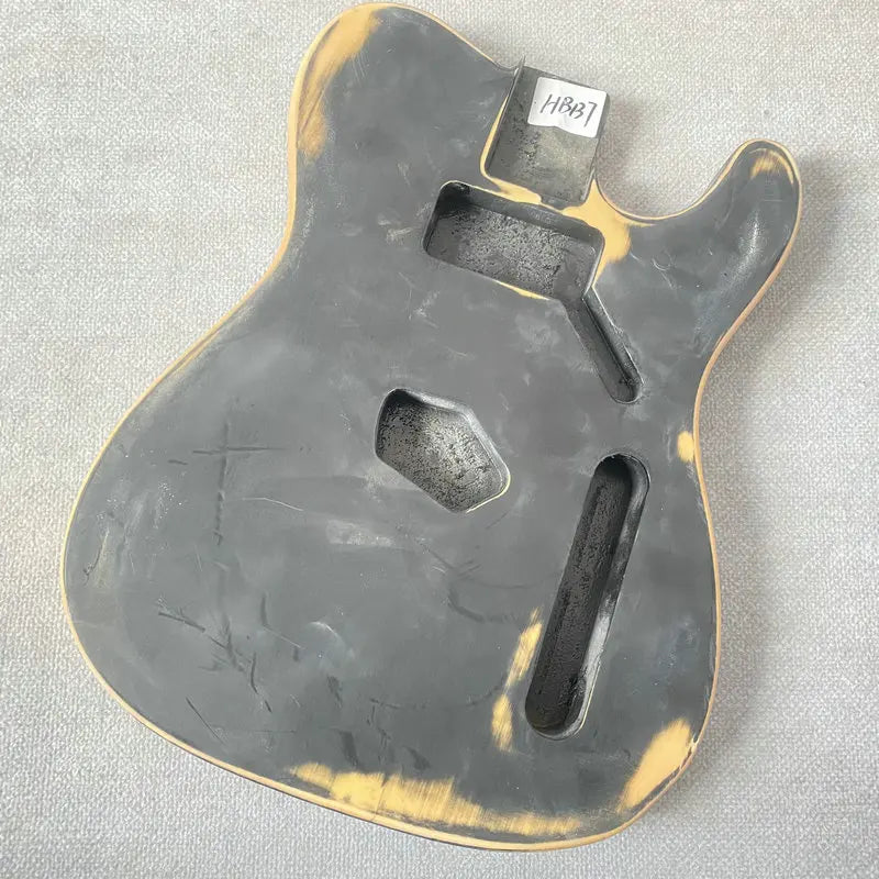 Black Guitar Basswood Single Cut Body For Telecaster Tele