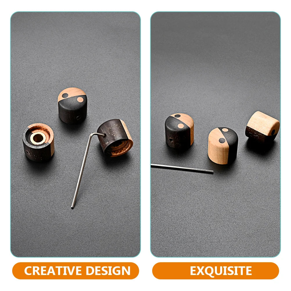 3pcs Wooden Guitar and Bass Control Knobs Set For Epiphone,Ibanez,Peavey,Schecter,Dean,Jackson,ESP LTD