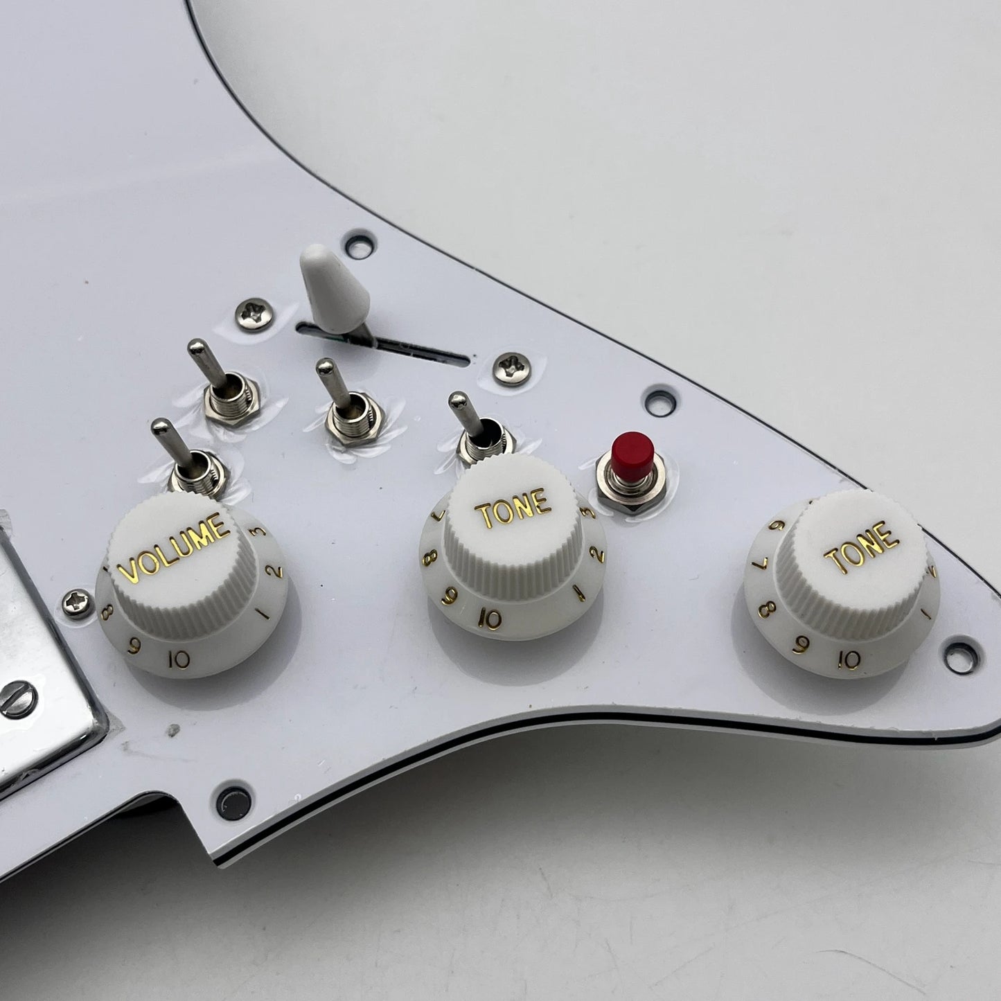 Upgrad Prewired HHH Guitar Pickguard with Humbucker Alnico V Pickups Coil Split Switch Set For Stratocaster Strat