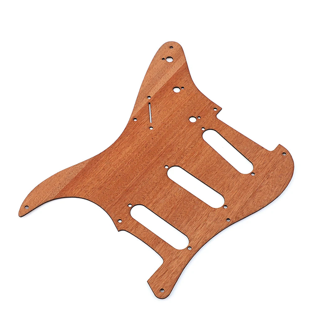 SSS Wooden Guitar Pickguard Scratch Plate For Fender Stratocaster