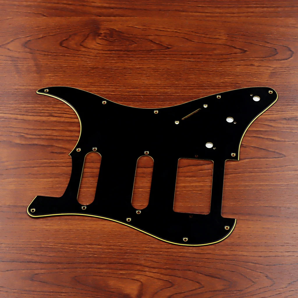 Black HSS Guitar Pickguard Scratch Plate For Fender Stratocaster Strat