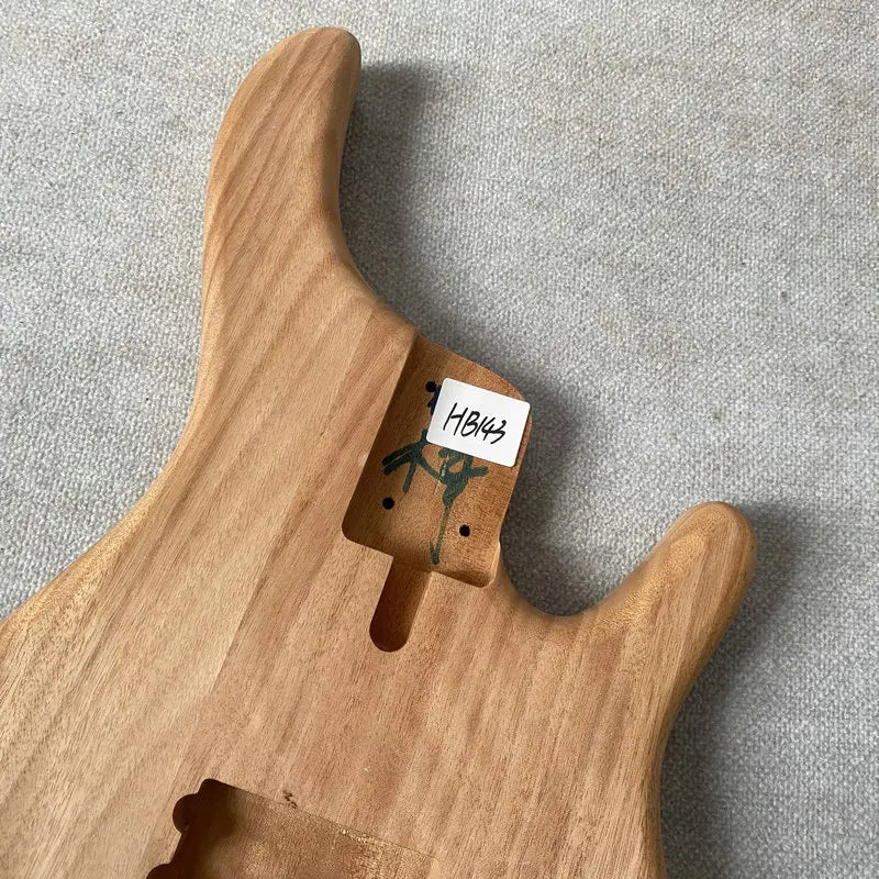 Unfinished Mahogany Wood Bass Guitar Body DIY Project