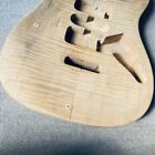 HSH Unfinished Basswood Guitar Body with Tiger Maple Top