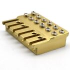 Brass 6 String Headless Guitar Nut String Lock Bridge System