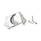 Chrome 8 String Mandolin Tailpiece Bridge with Mounting Screws