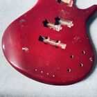 Red Bass Guitar Basswood Body DIY Project