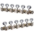 12-string Acoustic Guitar Tuning Pegs Tuners Key 6L 6R Round Machine Heads/Parts