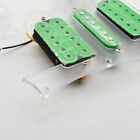 Green Pickups Guitar HSH Loaded Prewired Pickguard For Ivanez Guitars