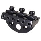 DIY 6 String Saddle Headless Electric Guitar Bridge Tailpiece Replacement/Black