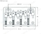 Four-string Electric Bass Bridge Tailpiece