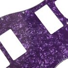 Purple Pearloid Guitar Two Humbuckers HH Pickguard Plate Fit Strat ST