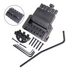 DIY 6 String Saddle Headless Electric Guitar Bridge Tailpiece Replacement/Black