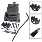 DIY 6 String Saddle Headless Electric Guitar Bridge Tailpiece Replacement/Black