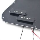 Black 4 String Bass Prewired Loaded Pickguard For Precision Bass