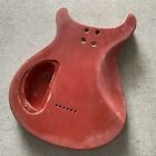 Red Flat Top Guitar Basswood Body Les Paul Junior DIY Project