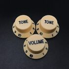 1 Set Ivory Guitar Closed Single Coil Pickup, Knobs, Switch Tip Fit Fender Strat