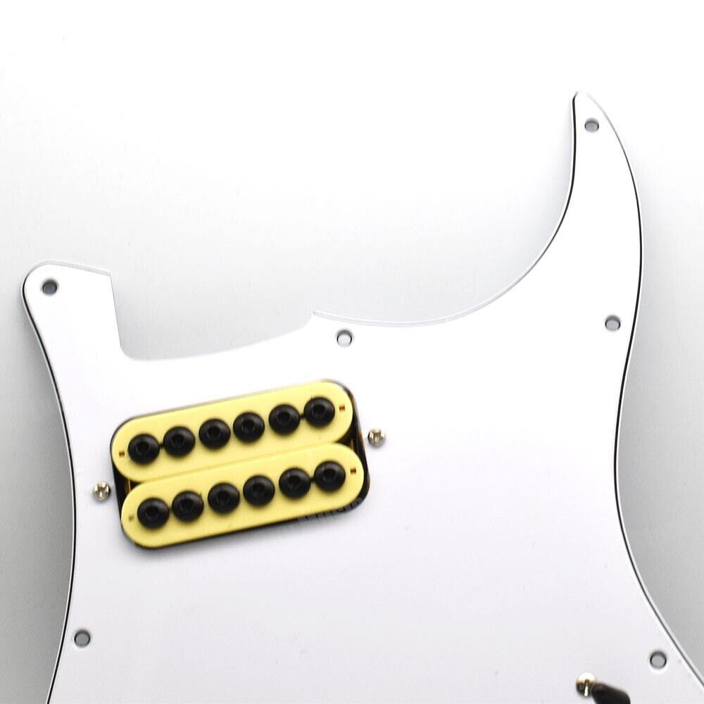 HH White Guitar Loaded Prewired Pickguard For Stratocaster ST