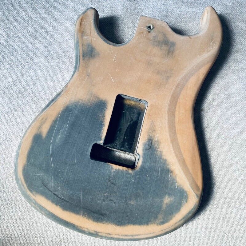 SSS DIY Project Guitar Black Body For Stratocaster Strat