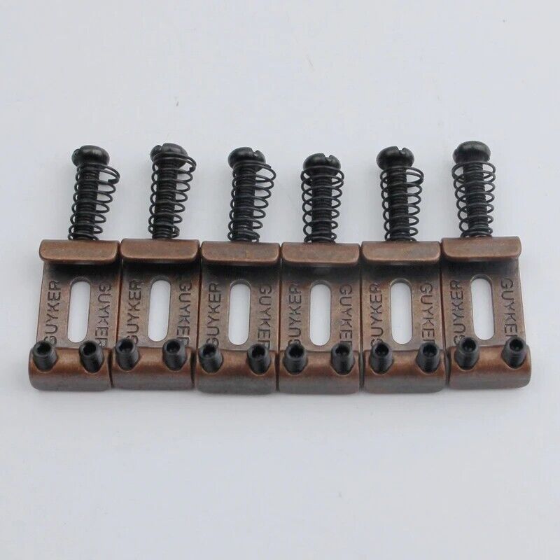 Bronze Wilkinson Guitar Bridge Tremolo Saddles 10.8MM For Strat Tele