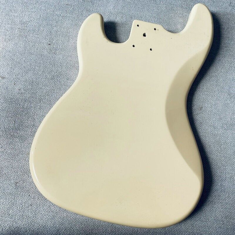 Cream Solid Basswood 4 String Bass Body For Precision Bass