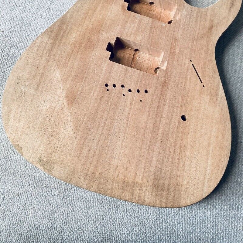 Unfinished Mahogany Wood HH String Through Body DIY Project