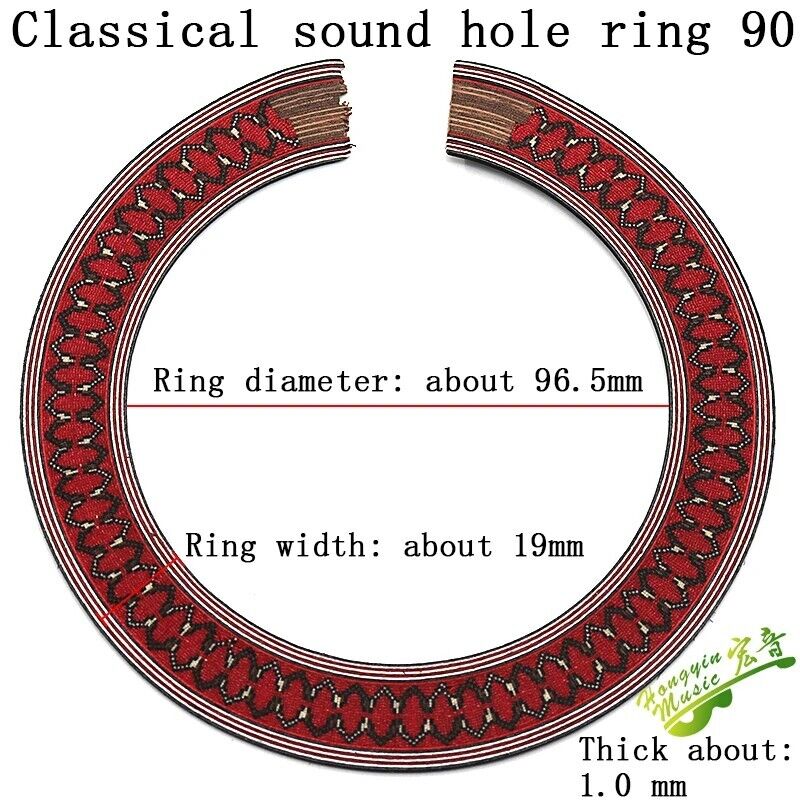 Classical Guitar Wooden Soundhole Rosette Inlay