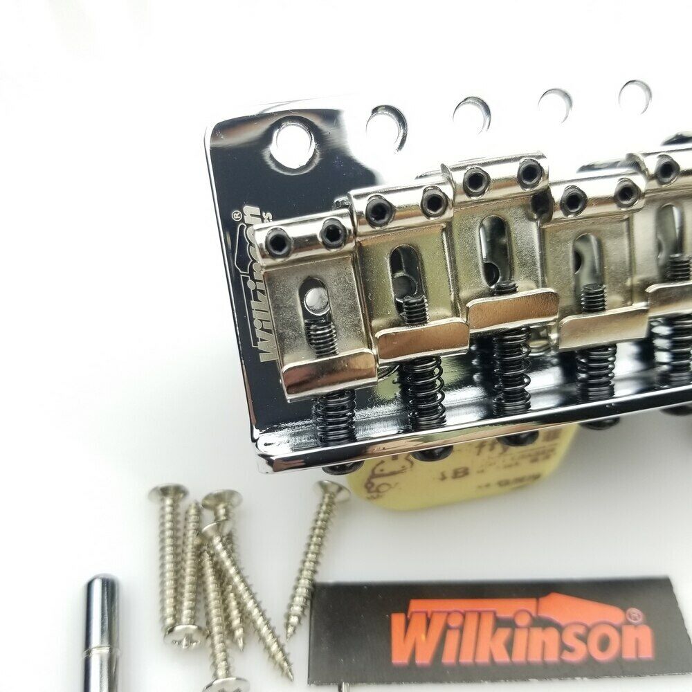 Guitar Bridge Wilkinson Tremolo Bridge Vintage bent steel saddles For ST Guitar