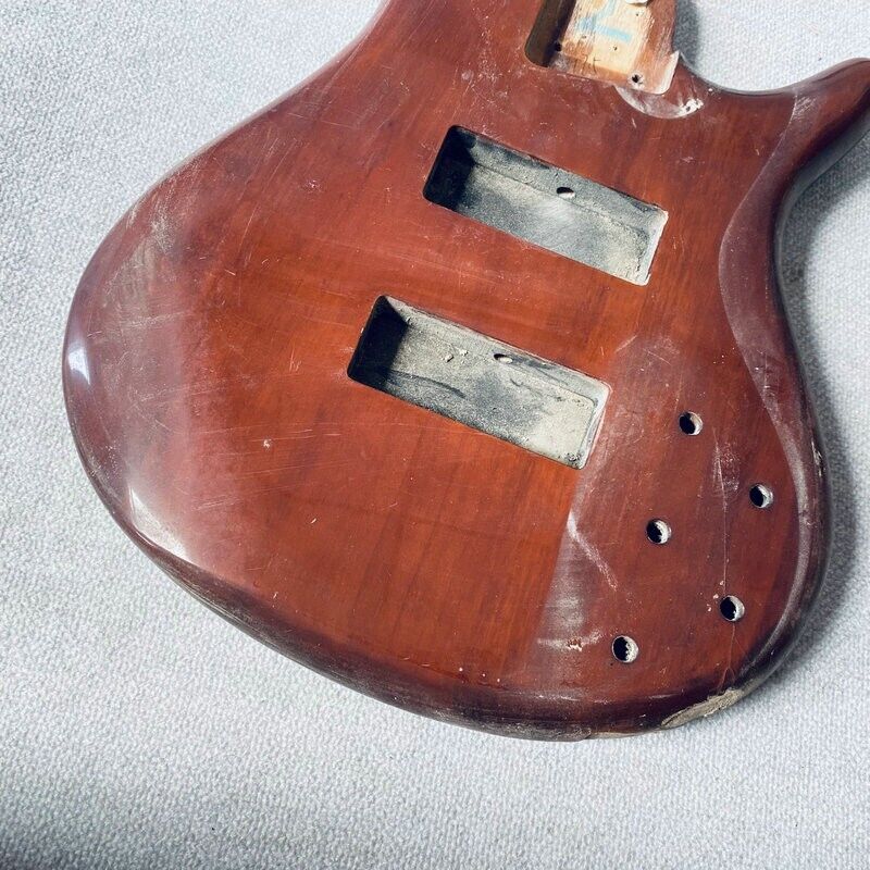 Solid Mahogany Wood Electric Bass Body DIY Project