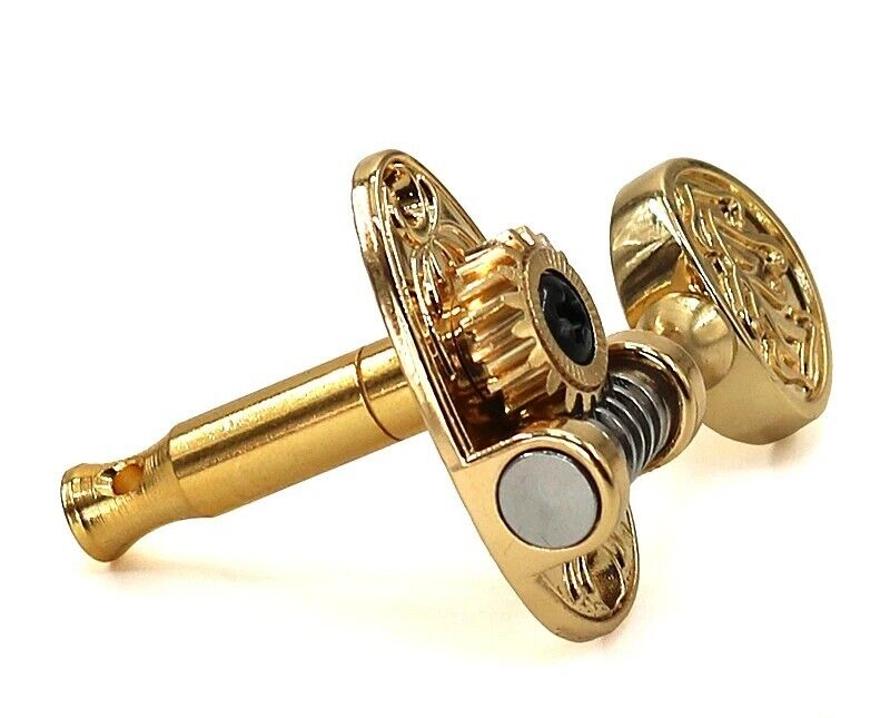 Gold Engraved Guitar Tuning Pegs Keys For Burny/Ibanez/Washburn/Godin/D'Angelico