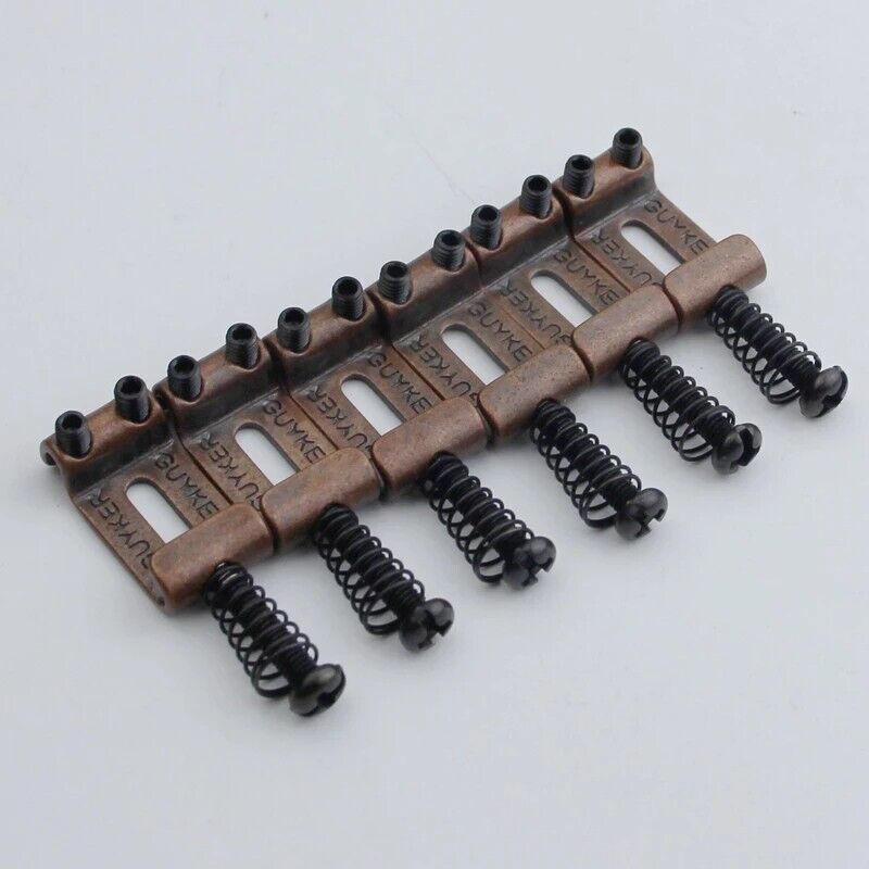 Bronze Wilkinson Guitar Bridge Tremolo Saddles 10.8MM For Strat Tele