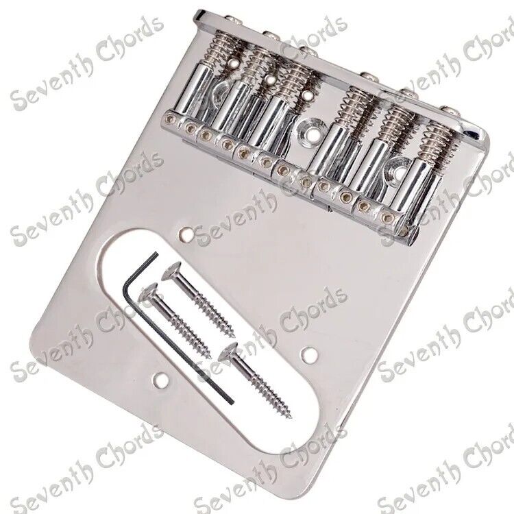 Chrome Vintage Guitar Fixed Ashtray Bridge For Fender Telecaster Tele