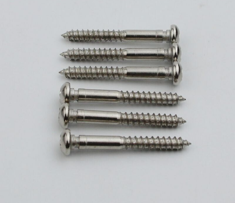 6 Pcs/Set Guitar Bridge Tremolo Screws For Fender,G&L,Ibanez,Suhr,Cort,Squier