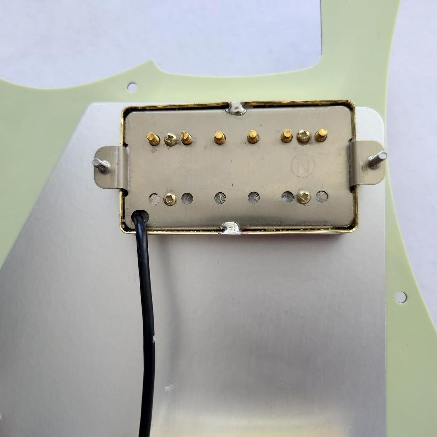 Gold Humbucker Prewired HH Pickguard 2 Alnico V Coil Split 5 Way Blade For Stratocaster Strat