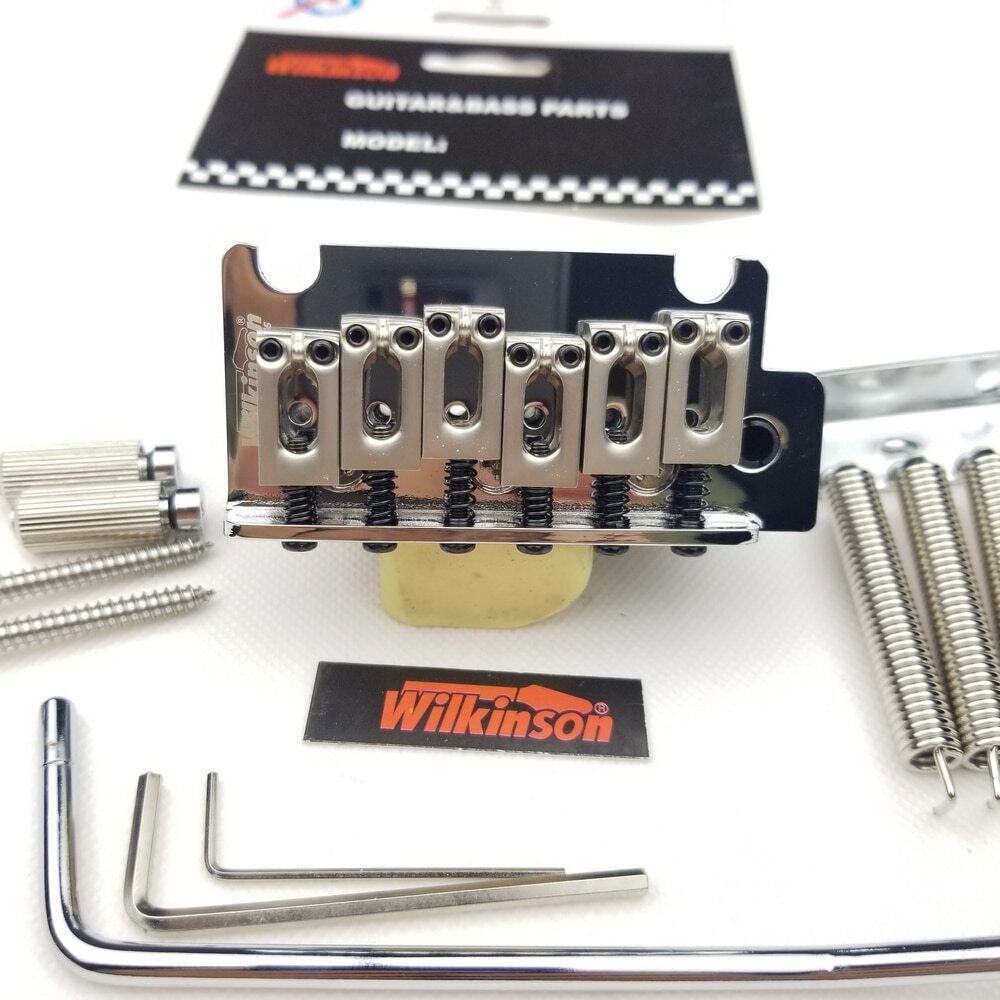 Chrome Wilkinson 2 Post Point Tremolo System Bridge WOV06 For Fender Stratocaster Strat