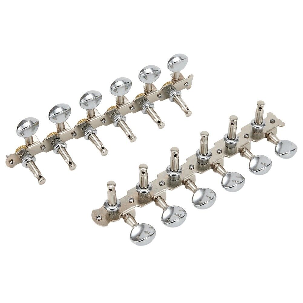 12-string Acoustic Guitar Tuning Pegs Tuners Key 6L 6R Round Machine Heads/Parts