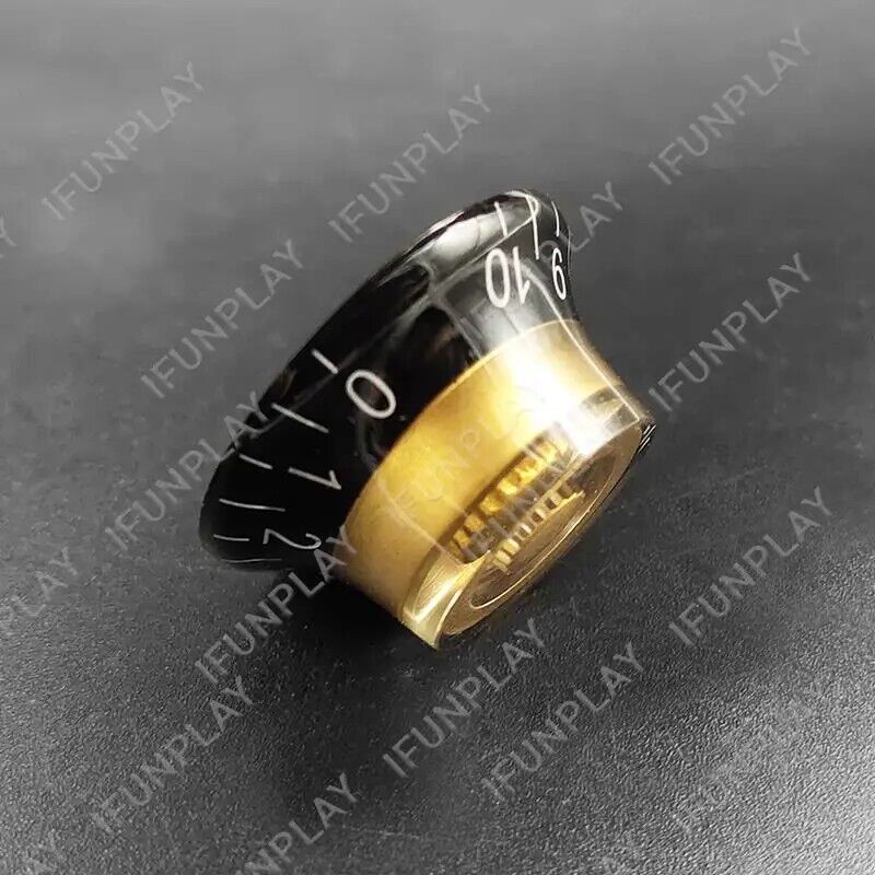 Gold Guitar Top Hat Volume Tone Control Knobs For Epiphone/Ibanez/Burny/Edwards