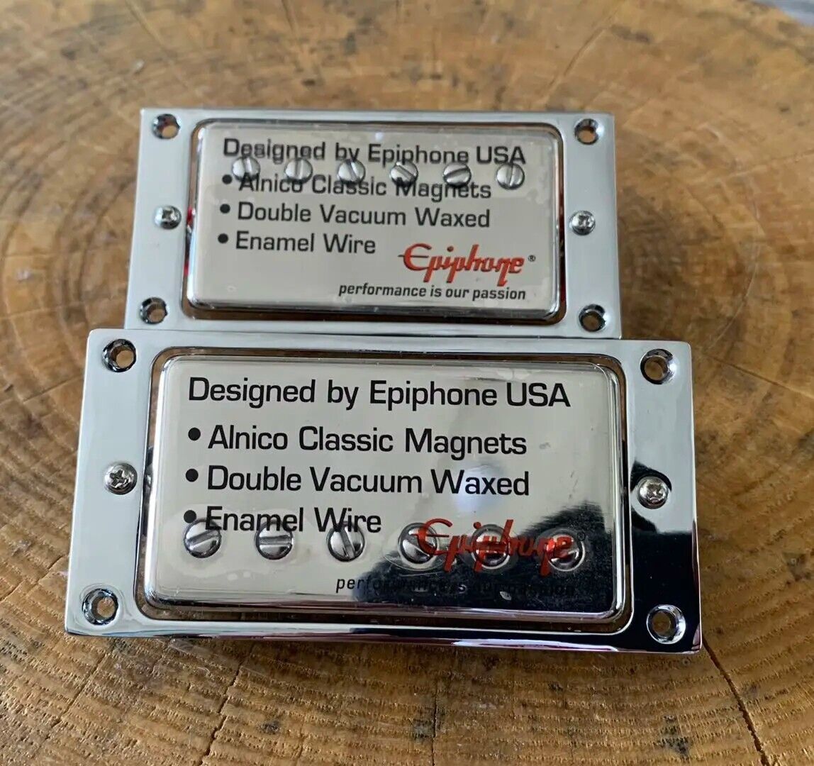 Chrome Engraved Guitar Humbucker Pickup Curved Rings For Les Paul SG ES