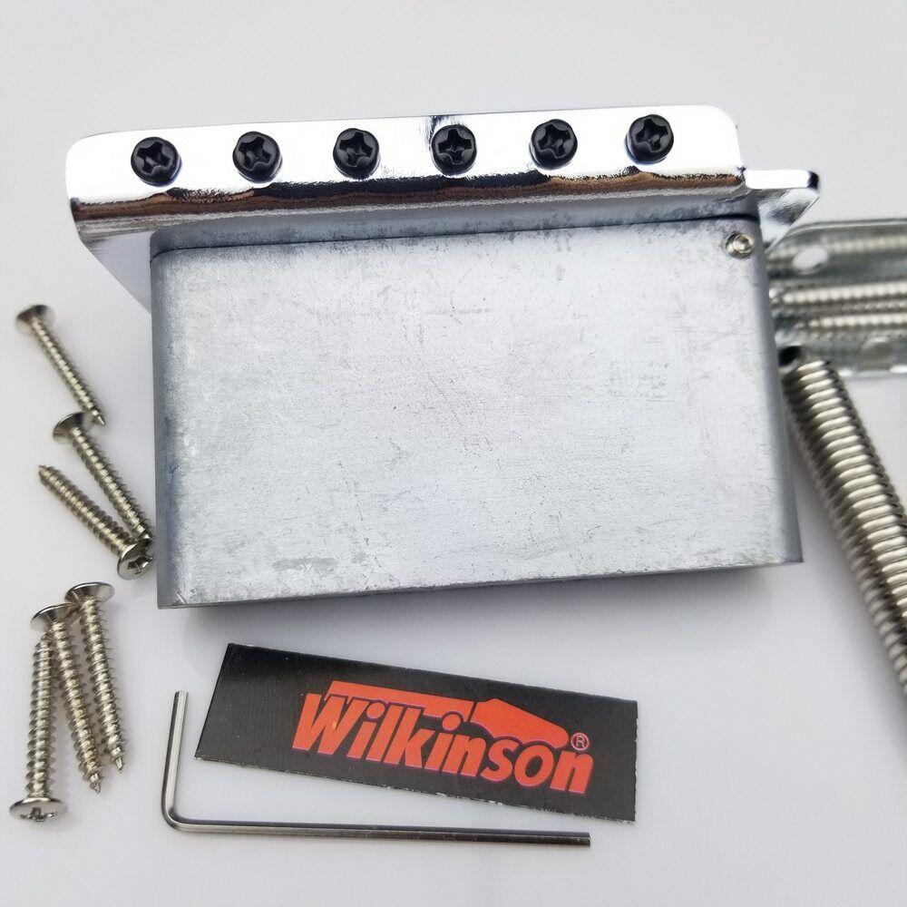 Guitar Bridge Wilkinson Tremolo Bridge Vintage bent steel saddles For ST Guitar