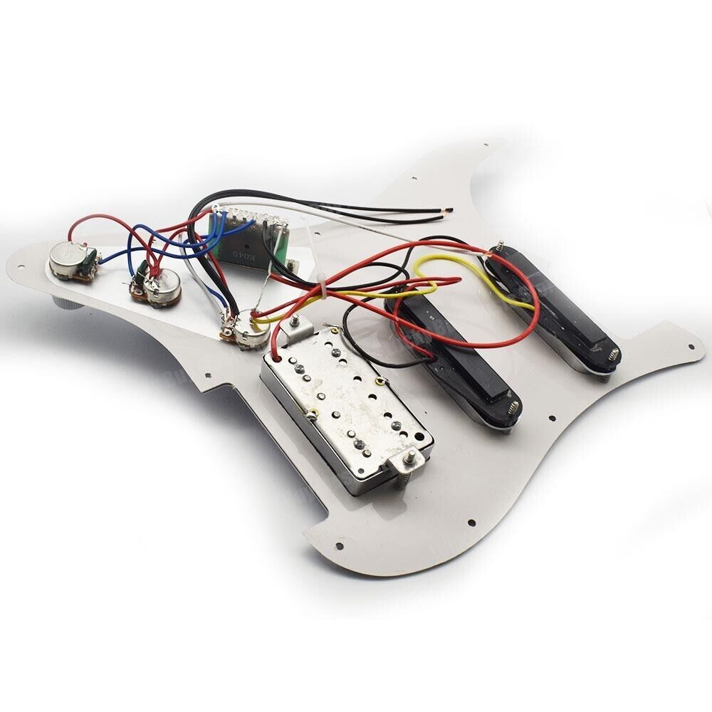 HSS Guitar Prewired Loaded Pickguard with Chrome Pickups For Stratocaster ST