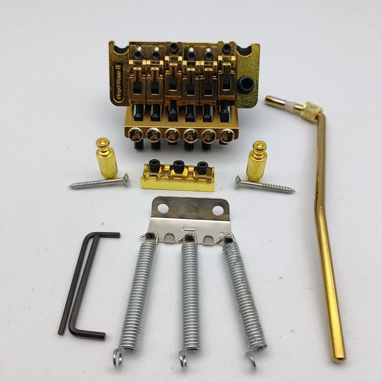 Gold Floyd Rose II Double Locking Tremolo System Bridge for ST LP Guitar